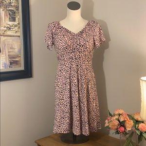 Cute Valentines Dress! Like new! — Ninexis Pink Leopard Dress
